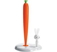 Alessi Porte essuie-tout Bunny & Carrot, résine thermoplastique blanc 20,2×16×34 cm