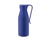 Alessi Away AST01 DAZ - Bouteille Thermique à Double Paroi avec Infuseur et Filtre, en Acier Inoxydable 18/10 Coloré, 500 ml, Bleu