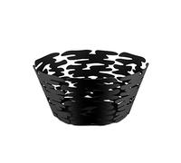 Alessi "BARKET" CESTO REDONDO ACERO Y RESINA NEGRO 21cm