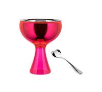 Coupes à glace BIG LOVE, avec cuillère, rose, Alessi