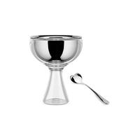 Alessi Coupe à glace Big Love AMMI01S gris Acier inoxydable 18/10 avec cuillère H15×Ø12cm