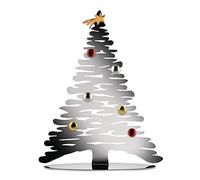 Alessi Décoration de Noël BM06 Bark – Acier inoxydable 18/10, aimants pour photos (poli/blanc/rouge)