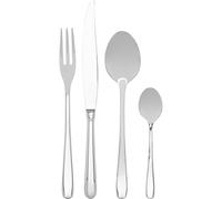 Alessi - LCD01S24 - Caccia - Service à Couverts Composé de Six Cuillers - Fourchettes - Couteaux - Cuillers à Thé en Acier Inoxydable 18/10 Brillant