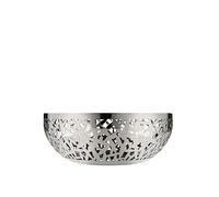 Alessi Cactus - Coupe à Fruits Centre de Table Ajourée, Acier Inox, 29 cm | Coupe à fruits centre de table, dessinée par Marta Sansoni, ajourée au laser, pour servir les fruits à table