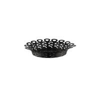 ALESSI Corbeille VIMINI 27cm Acier inoxydable Epoxi. Noir noir