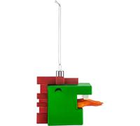 Alessi Cubodrago GJ02 12 Décoration de Noël en Verre soufflé décoré à la Main Multicolore