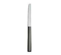 Alessi Dc05/6 B Santiago Couteau à dessert en Acier Inoxydable 18/10 Brillant avec Revêtement en Pvd, Noir, Set de 6 Pièces