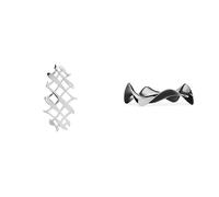 Alessi | DUL03 Pescher Dessous de Plat Extensible de Design en Acier Poli, 1 - Pack, Argenté & lepelhouder, Acier Inoxydable 18/10 Poli Miroir, 3,4 x 15 x 9 cm