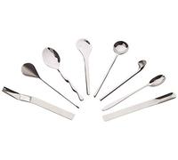 Alessi Set de cuillères à expresso MSPOONSET 8 pièces Acier inoxydable 18/10 Argent brillant