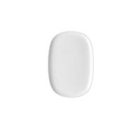 Alessi Itsumo NF07/22 36 - Plat de Service Ovale Design, Usage Quotidien, Esthétique Minimale, en Porcelaine Blanche