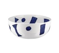 Alessi Itsumo - Yunoki ware NF08/38 25 - Saladier Design, Usage Quotidien, Esthétique Minimale, en Porcelaine Blanche avec Décor Samiro Yunoki, Diamètre 25 cm