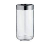 Alessi Julieta LC10 - Pot de Cuisine au Design Hermétique, Corps en Verre avec Couvercle en Acier Inoxydable 18/10, 150 cl