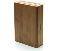 Alessi-K-Block Bamboo Wood Knife Stump Avec Ouverture De Livre