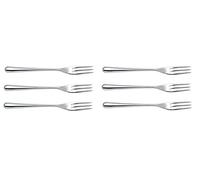 Alessi Lcd01/5 Caccia Fourchette à dessert en Acier Inoxydable 18/10 Brillant, Set de 6 Pièces, Argenté