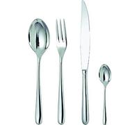 Alessi - LCD01S24 - Caccia - Service à Couverts Composé de Six Cuillers - Fourchettes - Couteaux - Cuillers à Thé en Acier Inoxydable 18/10 Brillant