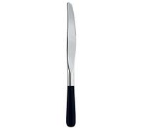 Alessi Lcd02/6 40 Couteau à dessert en Acier Inoxydable 18/10 Brillant, Manche en Pom, Noir, Set de 6 Pièces