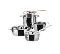 Alessi Lot 9 casseroles et poêles argentés