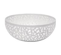 Alessi MSA04/21 W CACTUS! Fruitier en acier laqué blanc - Design élégant par Marta Sansoni avec décorations laser en forme de cactus