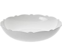 Alessi Mw01/38 Dressed Saladier à dessert en Porcelaine Blanche avec Décoration en Relief