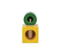 Alessi – Casse-noisette Twergi ES20 – Bois de hêtre, finition laquée, jaune – 6x6x11 cm