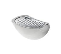 Alessi Parmenide AARU01 I - Râpe avec Ramasseur de Motifs, Résine Thermoplastique et Acier Poli, Ice
