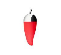 Alessi | Piccantino JHT02 - Concasse-Piment Design, Acier Inoxydable et Caoutchouc de Silicone, Rouge et Acier