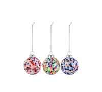 Alessi Boule de Noël Proust AM43SET3 en verre soufflé décoré à la main Multicolore