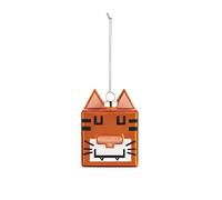Pendentif pour sapin de Noël Tigre Quadratigra Alessi, Designer Massimo Giacon, Marcello Jori, 5x7x5 cm