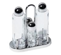 Alessi Set à épices 5070 – Huile Vinaigre Sel Poivre Acier inox 18/10 4 pièces