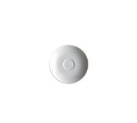 Alessi - SG53/77 - Mami - Soucoupe pour Tasse à Café en Porcelaine Blanche - Set de 6 Pièces