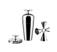Alessi The Tending Box GIA26SET - Service à Cocktail avec Shaker Parisienne, Passoire Double Bar, Quadri Combo Jigger, en Acier Inoxydable 18/10
