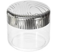 ALESSI Boîte de conservation Veneer 0,5l verre/acier inoxydable