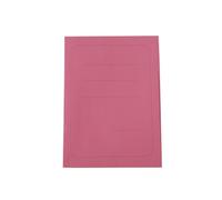 Alevar Chemise 3 rabats avec impression en carton Manilla 200 g, 100% papier recy ormat 25 x 33 cm, couleur rouge, lot de 50 pièces