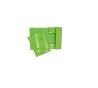 Alevar Lot de 10 dossiers avec élastique 600 g, format A4, couleur vert acide,