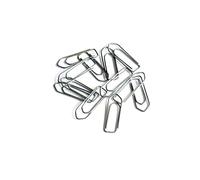 Alevar Lot de 100 trombones en acier, clips format 33 mm n° 4, clip moyen de bureau