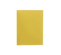 Alevar Lot de 50 chemises simples en carton bristol 270 g, format 25 x 34 cm, couleur jaune,