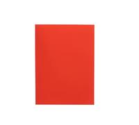 Alevar Lot de 50 chemises simples en carton Bristol 270 g, format 25 x 34 cm, couleur rouge,