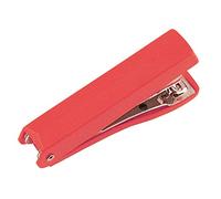Alevar Mini agrafeuse à pince en plastique, format 9 x 4 cm, montage point 10, couleur rouge