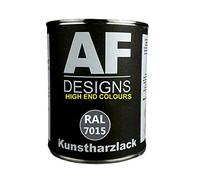 Alex Flittner Designs 1 Litre Résine Vernis Laque Teintée Peinture à Base de Résine RAL7000-7047 Brillant Satiné Mat - RAL7015 Gris Ardoise Brillant