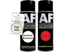 Alex Flittner Designs Bombe aérosol compatible avec Fiat 268A Bianco Bianco Vernis de base transparent en aérosol 400ml
