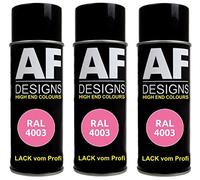 Alex Flittner Designs Lot de 3 bombes de peinture pour voiture RAL4003 Erikaviolet mat