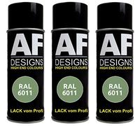 Alex Flittner Designs Lot de 3 bombes de peinture RAL pour voiture - Couleur RAL RAL 6011 - Vert rosé mat
