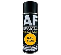 Alex Flittner Designs Peinture de protection 4-en-1 RAL 1028 Jaune melon Métal Protection par pulvérisation Peinture antirouille Aérosol