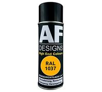 Alex Flittner Designs Peinture de protection 4-en-1 RAL 1037 Jaune soleil pour métal - Spray antirouille - Bombe aérosol