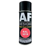 Alex Flittner Designs Peinture de protection 4-en-1 RAL 3018 Rouge fraise Peinture de protection pour métal en spray Bombe aérosol de peinture antirouille