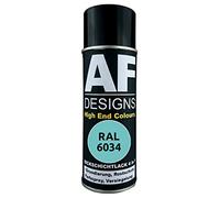 Alex Flittner Designs Peinture de protection 4-en-1 RAL 6034 Turquoise pastel - Spray de protection antirouille pour métal
