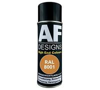 Alex Flittner Designs Peinture de protection 4-en-1 RAL 8001 marron ocre pour métal - Spray antirouille en aérosol