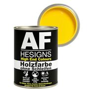 Alex Flittner Designs Peinture pour meubles sans ponçage en jaune melon RAL1028 mat satiné 750ml Vernis pour meubles Bois & métal Intérieur/extérieur