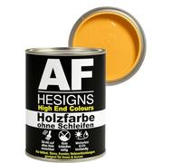 Alex Flittner Designs Peinture pour meubles sans ponçage en jaune safran RAL1017 mat satiné 750ml Vernis pour meubles Bois & Métal Intérieur/Extérieur