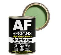 Alex Flittner Designs Peinture pour meubles sans ponçage en vert blanchi RAL6019 mat satiné 750ml Vernis pour meubles Bois & métal Intérieur/extérieur